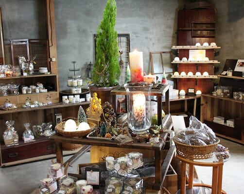 西山ろうそく店 キャンドル ルームフレグランス ドライフラワー製作販売
