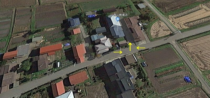 西山蝋燭店所在地